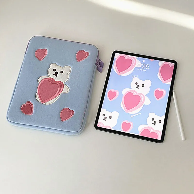 Korea INS blue love bear 11/13 15 inch laptop bag protective cover anti-collision ipad pro10.5inch flat liner bag
Korea INS blue love bear 11/13 15 inch laptop bag protective cover anti-collision ipad pro10.5inch flat liner bag