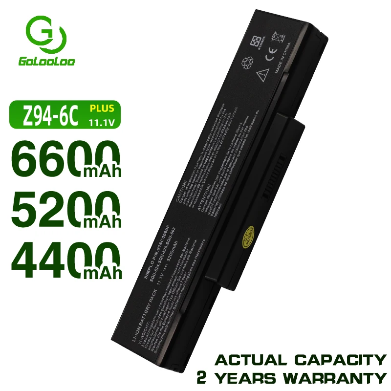 

Golooloo Laptop Battery For LG/Asus EB500 ED500 M740BAT-6 M660BAT-6 M660NBAT-6 SQU-524 SQU-528 SQU-529 718 BTY-M66 M68