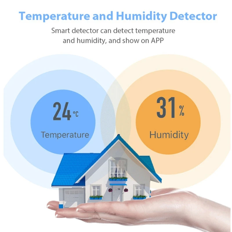Smart Home Wifi Wireless Temperature Heat Detector Smart Control Application Home Temperature Humidity Sensor With LCD Screen
Smart Home Wifi Wireless Temperature Heat Detector Smart Control Application Home Temperature Humidity Sensor With LCD Screen