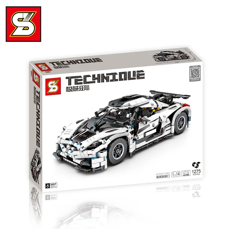 NEW High-Tech Race Car MOC Building Blocks Bricks Set Super Speed Sports Red and White Vehicle Toys For Children Birthday Gifts
NEW High-Tech Race Car MOC Building Blocks Bricks Set Super Speed Sports Red and White Vehicle Toys For Children Birthday Gifts