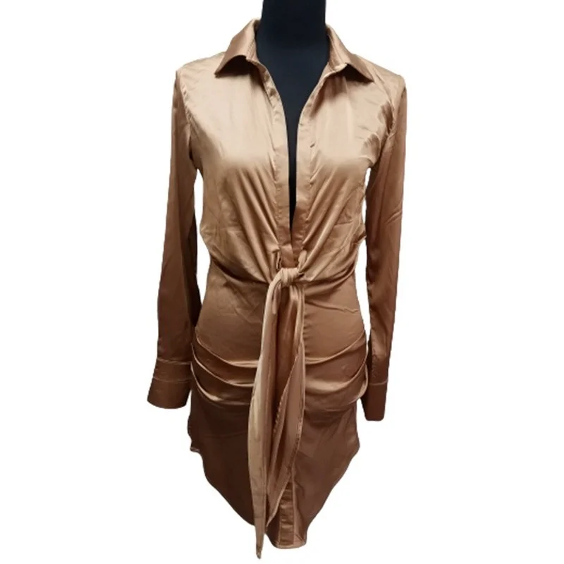 Special Interest Design Mini Dress Summer Long Sleeves Women Irregularity Pleated Vocation Style Sexy Loose White Shirtdress
Special Interest Design Mini Dress Summer Long Sleeves Women Irregularity Pleated Vocation Style Sexy Loose White Shirtdress