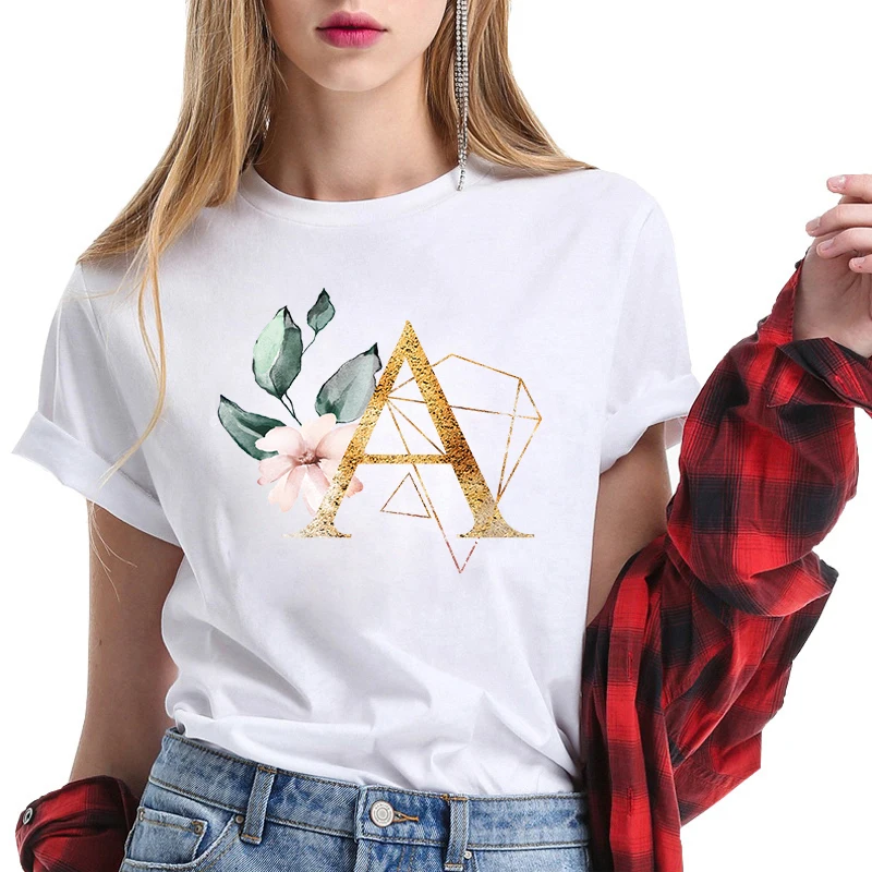 Women's T-Shirt 26 Letter Printed Vogue Harajuku Tops Casual Tee Summer Short Sleeve Female T shirt for Women Clothing
Women's T-Shirt 26 Letter Printed Vogue Harajuku Tops Casual Tee Summer Short Sleeve Female T shirt for Women Clothing