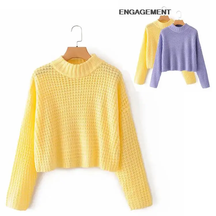 ENGAGEMENT za 2021 female Fashion all-match mesh sweater women autumn winter loose comfortable short knit sweater
ENGAGEMENT za 2021 female Fashion all-match mesh sweater women autumn winter loose comfortable short knit sweater