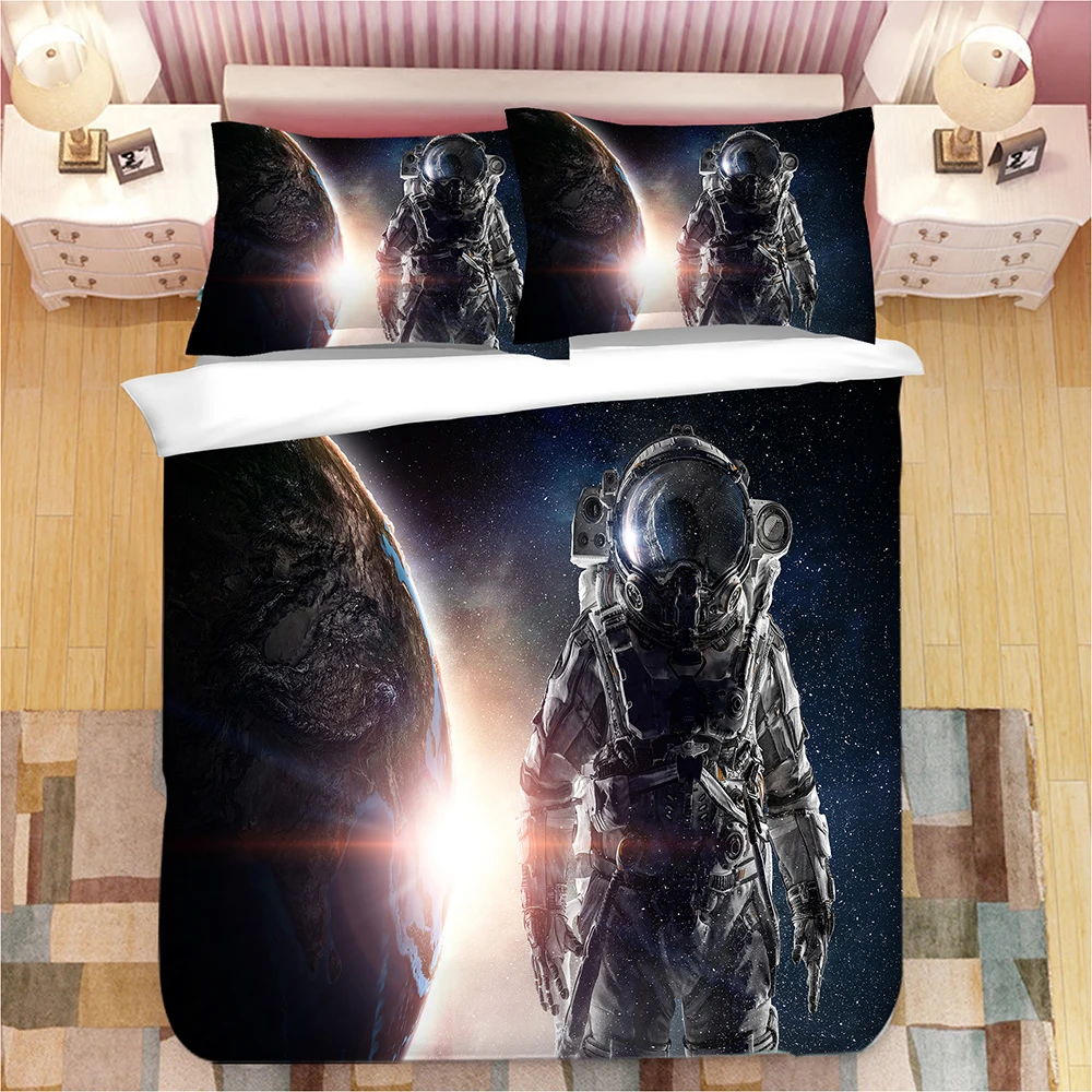 3D Moon Space Astronaut Print Bedding Set Duvet Covers Pillowcases One Piece Comforter Bedding Sets Bedclothes Bed Linen
3D Moon Space Astronaut Print Bedding Set Duvet Covers Pillowcases One Piece Comforter Bedding Sets Bedclothes Bed Linen