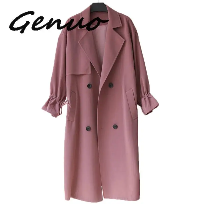 Autumn Korean Trench Female Coat 2019 Fashion Slim Lapel Double Breasted Windbreaker Coat Vintage Belt Women Trench Outerwear
Autumn Korean Trench Female Coat 2019 Fashion Slim Lapel Double Breasted Windbreaker Coat Vintage Belt Women Trench Outerwear