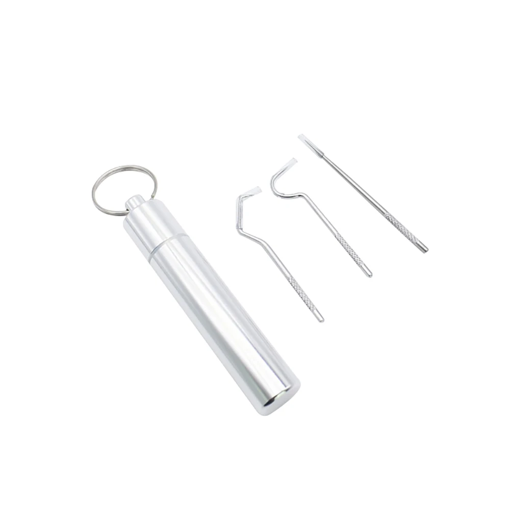 304 Stainless Steel Toothpick Set Metal Flossing Tools Outdoor Household Portable Toothpick Bottle Fruit Fork Camping Tool
304 Stainless Steel Toothpick Set Metal Flossing Tools Outdoor Household Portable Toothpick Bottle Fruit Fork Camping Tool