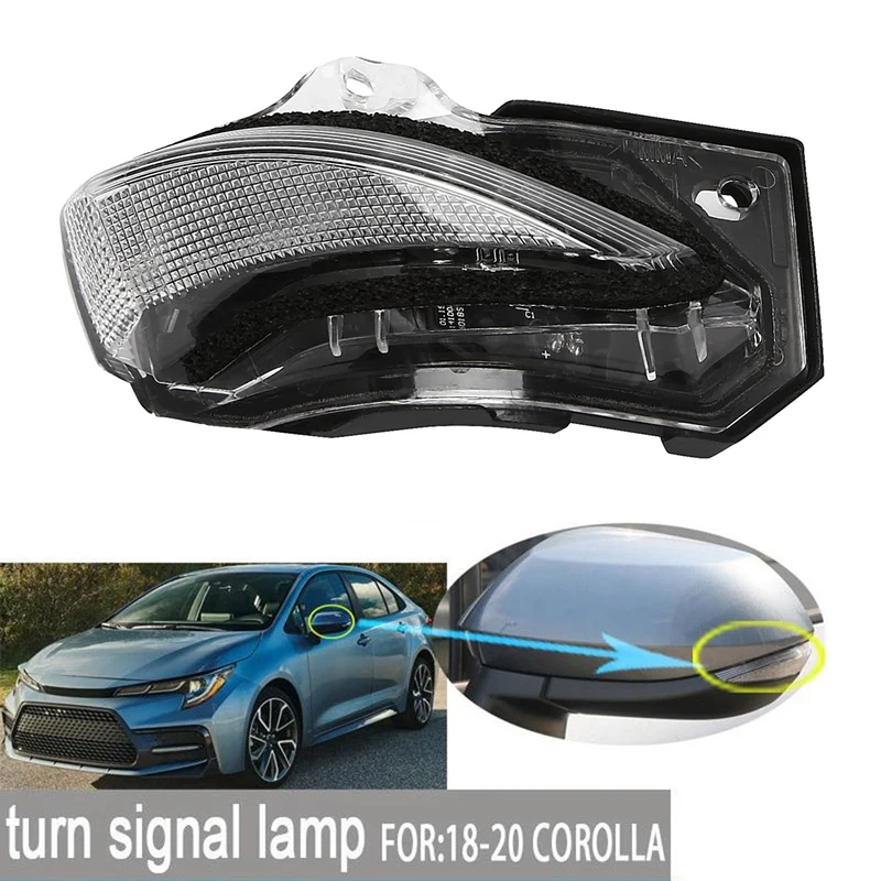 Car Exterior Rearview Side Mirror Light Turn Signal Flashing Blinker Lamp for TOYOTA Corolla 2019-2021
Car Exterior Rearview Side Mirror Light Turn Signal Flashing Blinker Lamp for TOYOTA Corolla 2019-2021