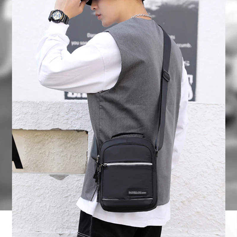 Bag For Men Light Men Shoulder Bag For Pocket Waterproof Casual Shoulder Bag Black Canvas Messenger Bag Light Purse Fashion
Bag For Men Light Men Shoulder Bag For Pocket Waterproof Casual Shoulder Bag Black Canvas Messenger Bag Light Purse Fashion
