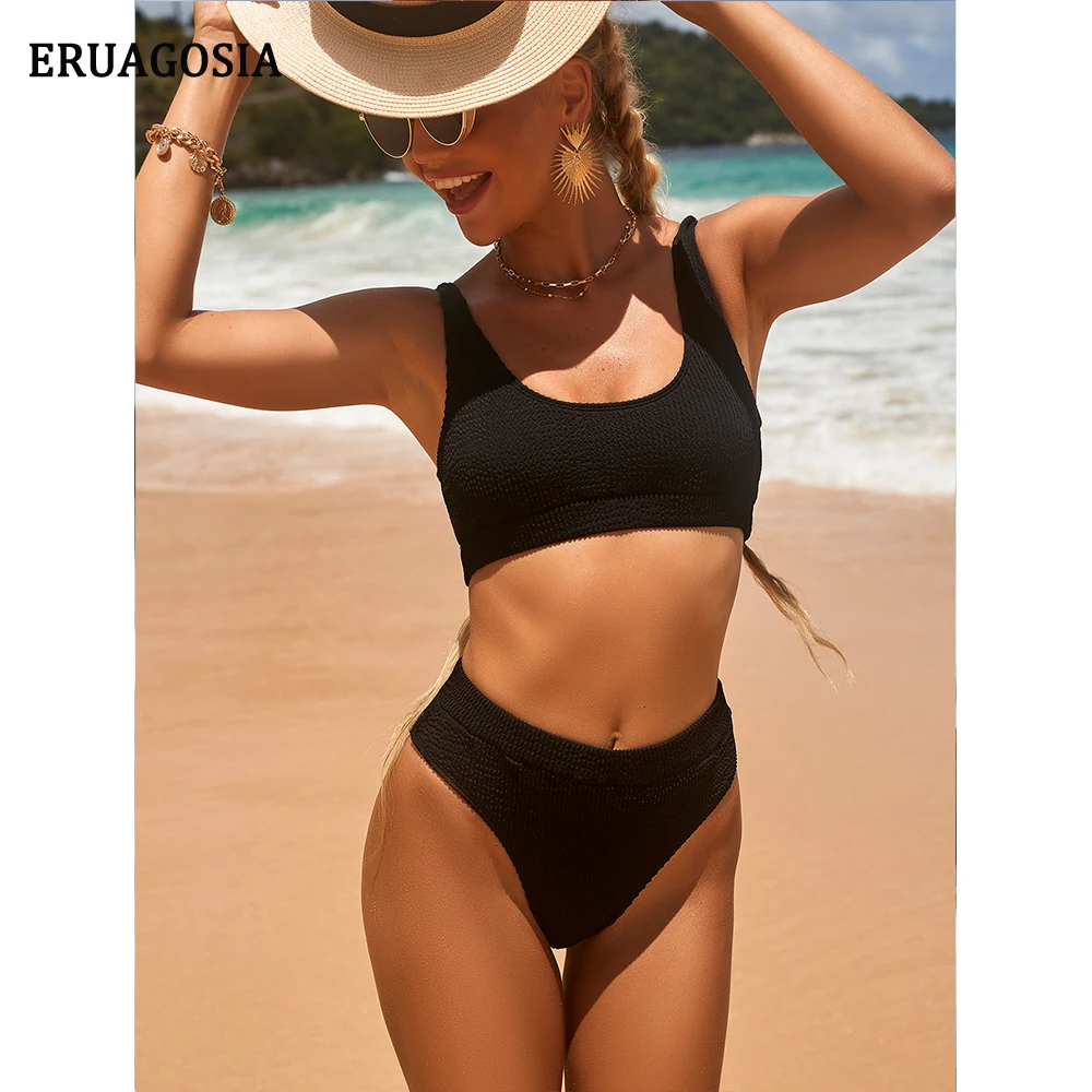 High Waist Bikini Swimsuit Women Push Up Swimwear Female Bathing Suit Corrugated Fabric Bikinis Set Brazilian Biquini Beach Wear
High Waist Bikini Swimsuit Women Push Up Swimwear Female Bathing Suit Corrugated Fabric Bikinis Set Brazilian Biquini Beach Wear
