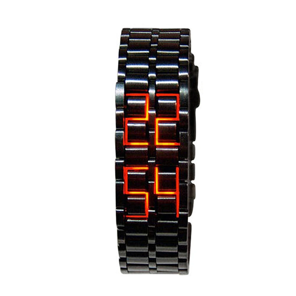 Volcanic Lava Style Iron Watch Men Women Bracelet Digital Samurai Metal Stainless Steel LED Wrist Watch Best Gift Fashion Watch
Volcanic Lava Style Iron Watch Men Women Bracelet Digital Samurai Metal Stainless Steel LED Wrist Watch Best Gift Fashion Watch