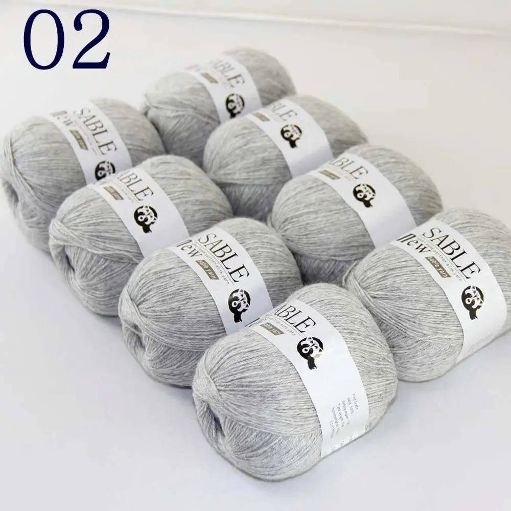 Sale Super Soft 8X50g Pure Sable Cashmere Wrap Shawls Hand Knit Wool Crochet Gray 243-02-8
Sale Super Soft 8X50g Pure Sable Cashmere Wrap Shawls Hand Knit Wool Crochet Gray 243-02-8