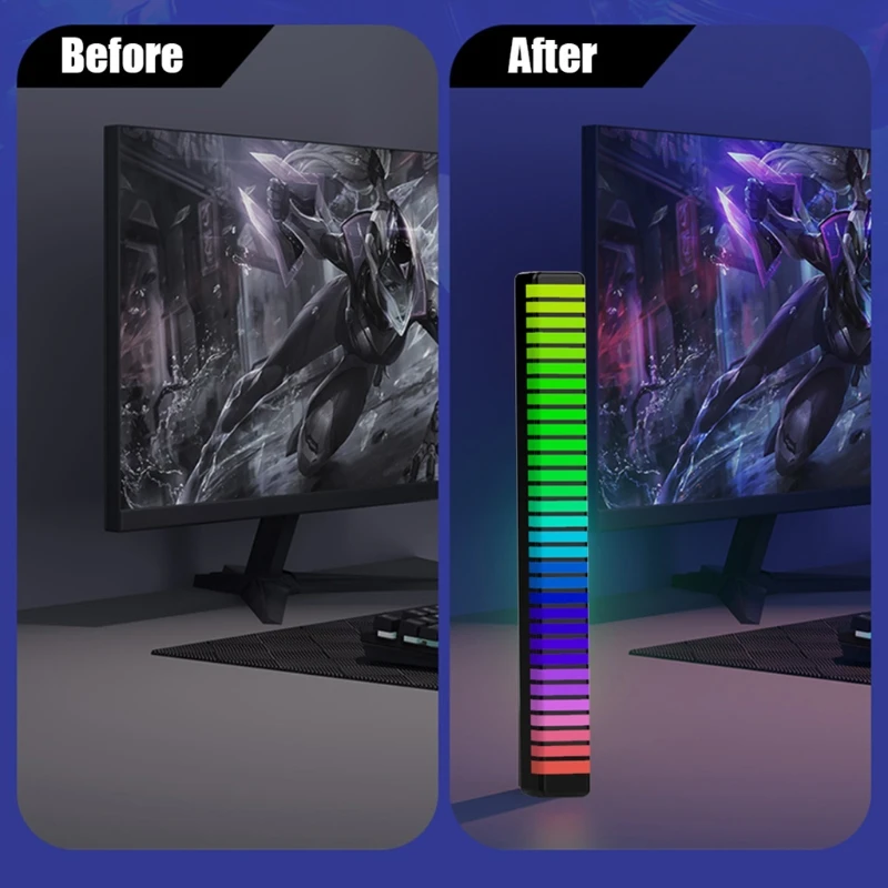R9JA Car LED Smart Rhythmic Jump Atmosphere Lamp Music Induction Decorative RGB Music Light Bar Atmosphere Light Music Light
R9JA Car LED Smart Rhythmic Jump Atmosphere Lamp Music Induction Decorative RGB Music Light Bar Atmosphere Light Music Light