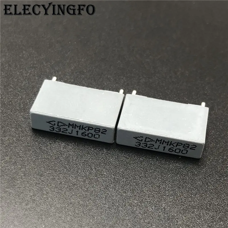 10pcs MMKP82 332J 1600V 3.3nF 5% Pin pitch=15mm double sided metalized polypropylene film capacitor
10pcs MMKP82 332J 1600V 3.3nF 5% Pin pitch=15mm double sided metalized polypropylene film capacitor