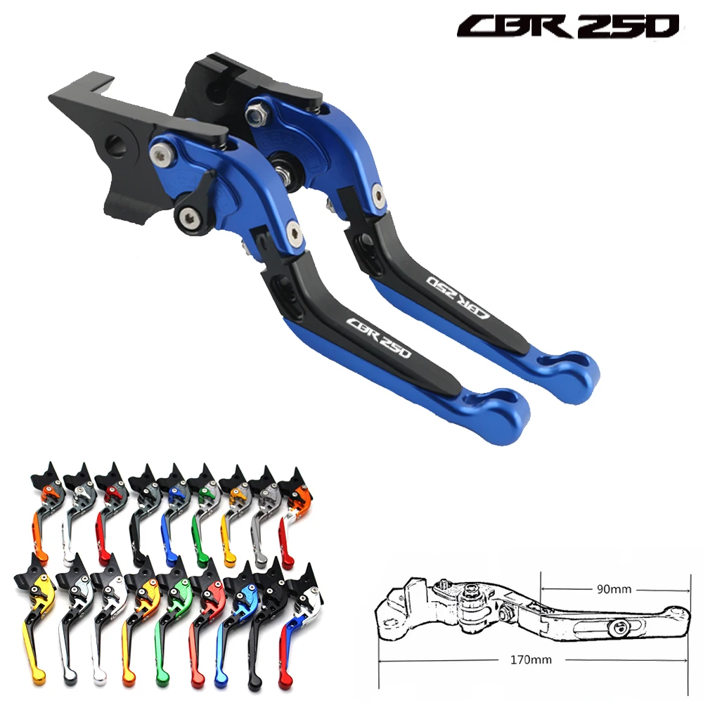 

For Honda CBR250R, CBR300R/CB300F/FA, CBR500R/CB500F/X motorcycle folding brake clutch lever CNC