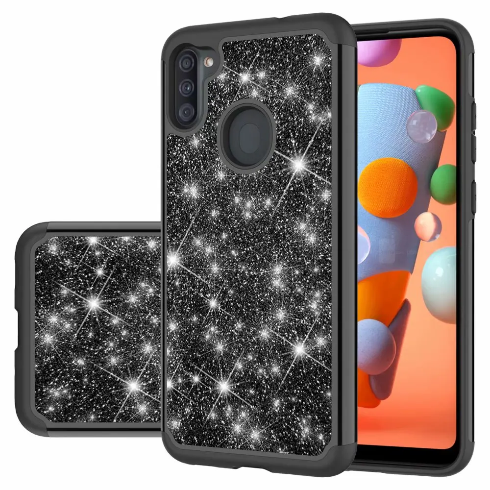 Glitter Sparkle Bling Shock Absorption Full Body Protective Anti-Scratch case for Samsung Galaxy A11 A21 A01(fit US version)
Glitter Sparkle Bling Shock Absorption Full Body Protective Anti-Scratch case for Samsung Galaxy A11 A21 A01(fit US version)
