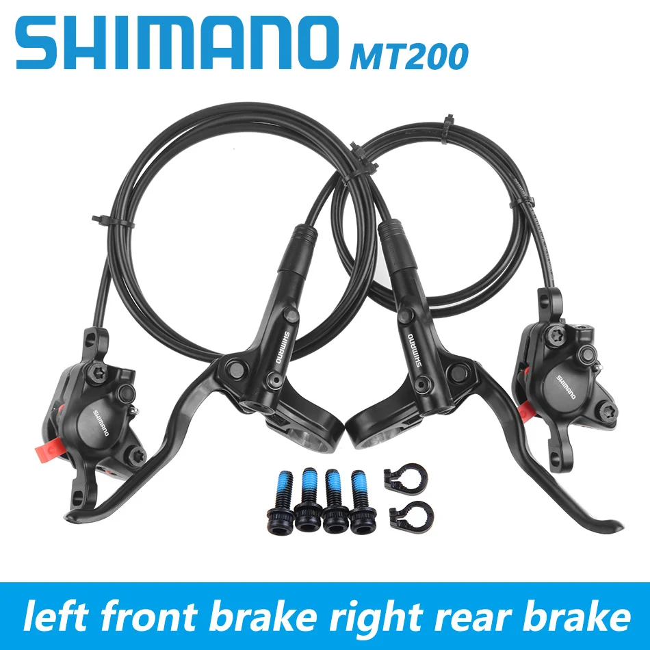 Велосипедные тормоза Shimano BR BL MT200 800/750/1350/1450/1500 мм комплект гидравлических