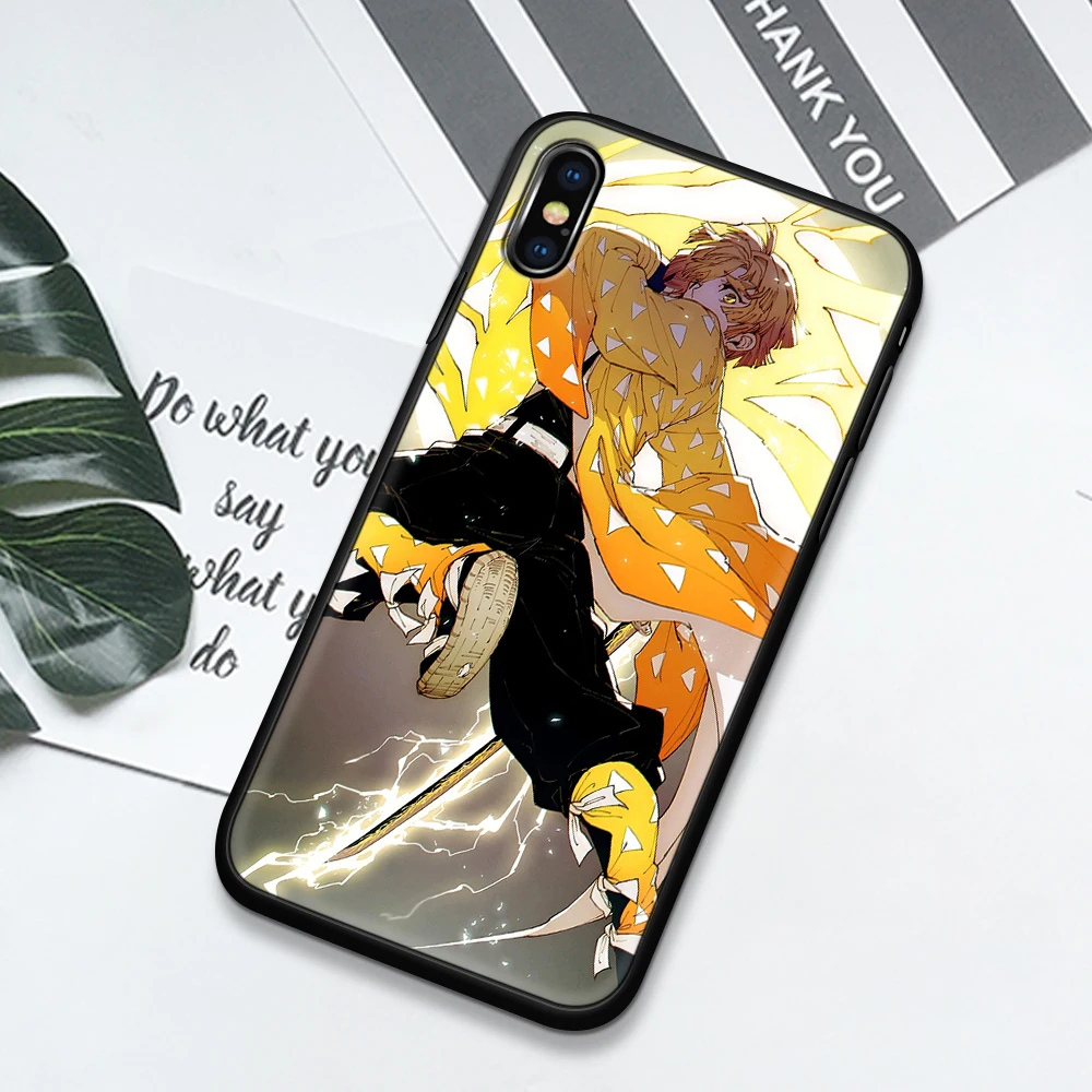 Чехол Demon Slayer Agatsuma Zenitsu для iphone 6 6s 7 8 plus se 2020 x xr xs max 11 pro Kimetsu no Yaiba чехол из ТПУ |