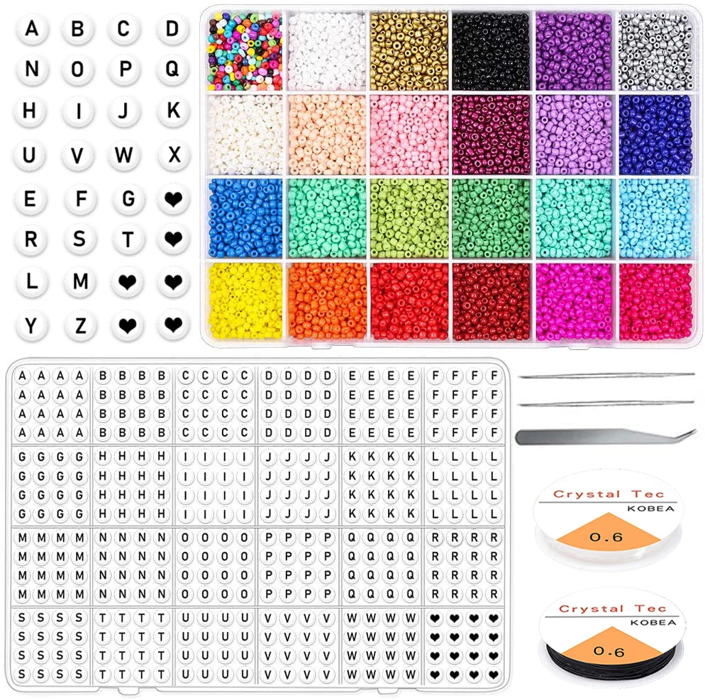 Набор бусин для изготовления ювелирных изделий, разноцветные стеклянные бусины Gacuyi 2/3 мм, алфавитные буквы, непрозрачные бусины с эластично...
Набор бусин для изготовления ювелирных изделий, разноцветные стеклянные бусины Gacuyi 2/3 мм, алфавитные буквы, непрозрачные бусины с эластично...