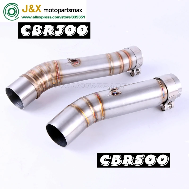 Motorcycle Exhaust middle pipe for HONDA CBR500 CBR400 CBR500R 2013-2015 CB400 CB500X 2013-2016 or CBR300 Slip On
Motorcycle Exhaust middle pipe for HONDA CBR500 CBR400 CBR500R 2013-2015 CB400 CB500X 2013-2016 or CBR300 Slip On
