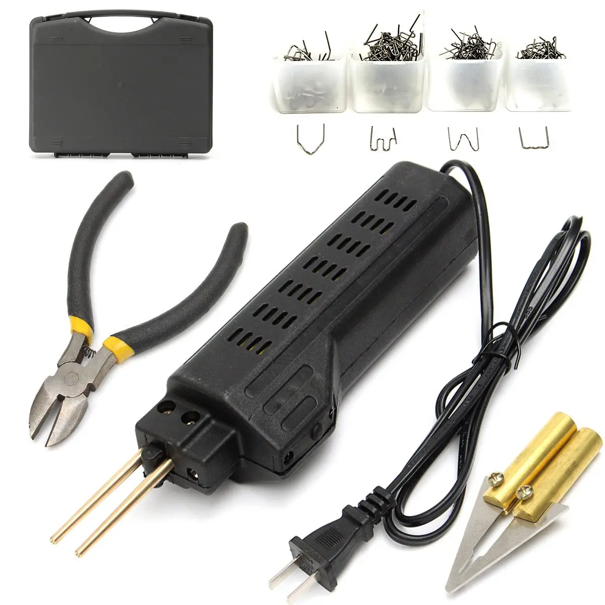 220V-250V Plastic Welder Hot Staplers Car Bumper Welding Torch Repairing Machine Fairing Auto Body Tool 0.6mm 0.8mm 200 Staples
220V-250V Plastic Welder Hot Staplers Car Bumper Welding Torch Repairing Machine Fairing Auto Body Tool 0.6mm 0.8mm 200 Staples