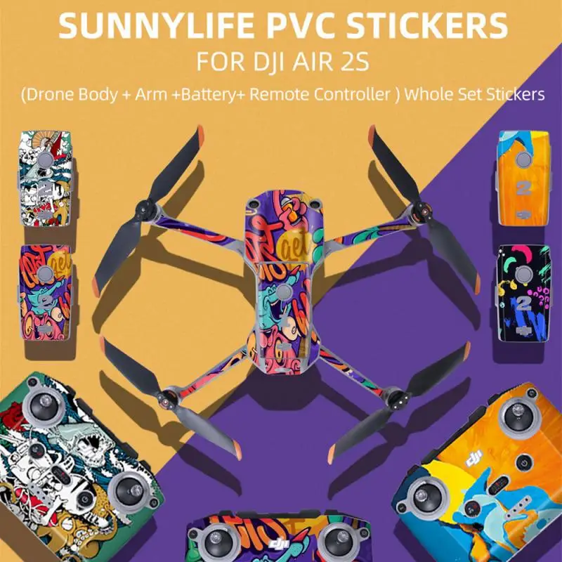 PVC Stickers For DJI Mavic Air 2S Body & Remote Control Protective Film Scratch-proof Decals Skin For DJI Air 2S Drone Accessory 
PVC Stickers For DJI Mavic Air 2S Body & Remote Control Protective Film Scratch-proof Decals Skin For DJI Air 2S Drone Accessory
