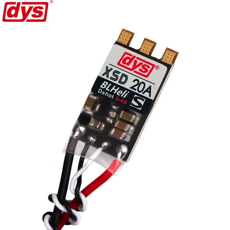 

DYS XSD 20A XSD20A ESC 3-4S BLheli_S Brushless ESC Support Dshot600 Dshot300 for FPV Racing Quadcopter Solder Version