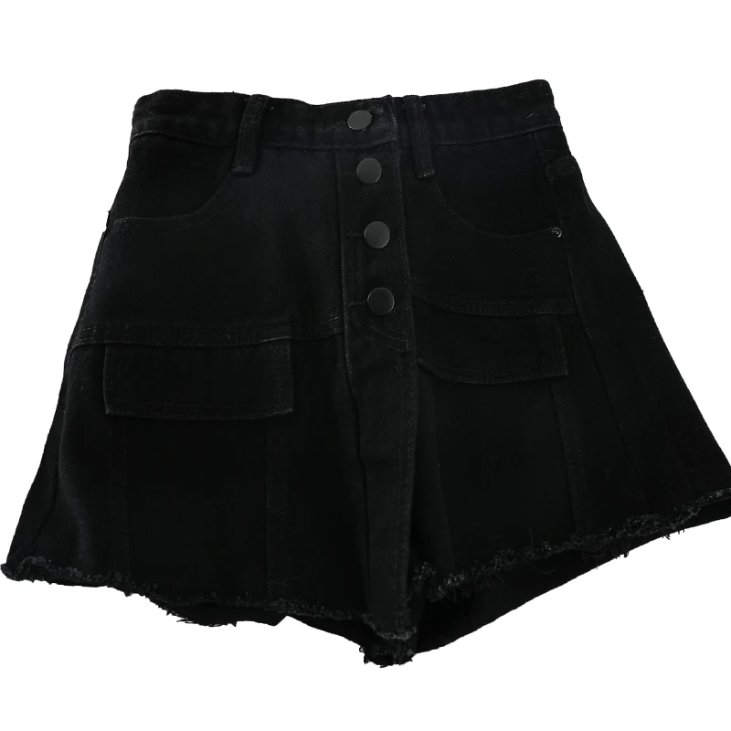 GLAUKE wide-legged pants fashion casual summer cool women denim Shorts high waists fur-lined Jeans Denim Casual Short Hole Short 
GLAUKE wide-legged pants fashion casual summer cool women denim Shorts high waists fur-lined Jeans Denim Casual Short Hole Short