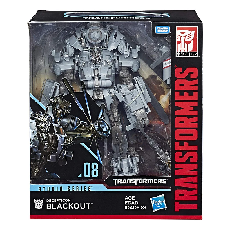 Takara Tomy Transformers Toy SS08 Blackout Studio Series Leader Class Helicopter Robot Action Figure Anime Model Toys for Boys
Takara Tomy Transformers Toy SS08 Blackout Studio Series Leader Class Helicopter Robot Action Figure Anime Model Toys for Boys