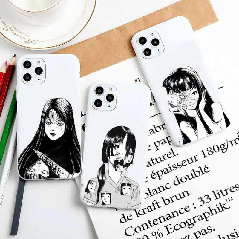 Horror anime Junji Ito Collection Tees Phone Case Candy Color for iPhone 6 7 8 11 12 13 s mini pro X XS XR MAX Plus
Horror anime Junji Ito Collection Tees Phone Case Candy Color for iPhone 6 7 8 11 12 13 s mini pro X XS XR MAX Plus