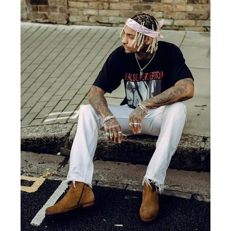 Japanese Anime Elements Short-Sleeved T-shirt Summer Men Clothes Alice Portrait Print Ovesized T-shirts Dark Wind Tee
Japanese Anime Elements Short-Sleeved T-shirt Summer Men Clothes Alice Portrait Print Ovesized T-shirts Dark Wind Tee