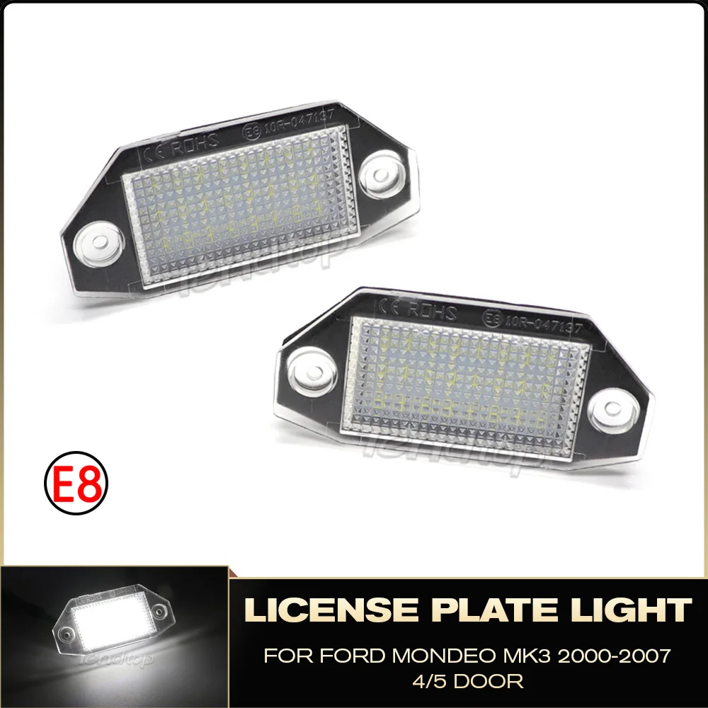 Светильник номерного знака для Mondeo MK3 2000-2007 4/5 двери без ошибок светильник ние фонари свет s лампа номерного знака Прямая замена Белый 
Светильник номерного знака для Mondeo MK3 2000-2007 4/5 двери без ошибок светильник ние фонари свет s лампа номерного знака Прямая замена Белый