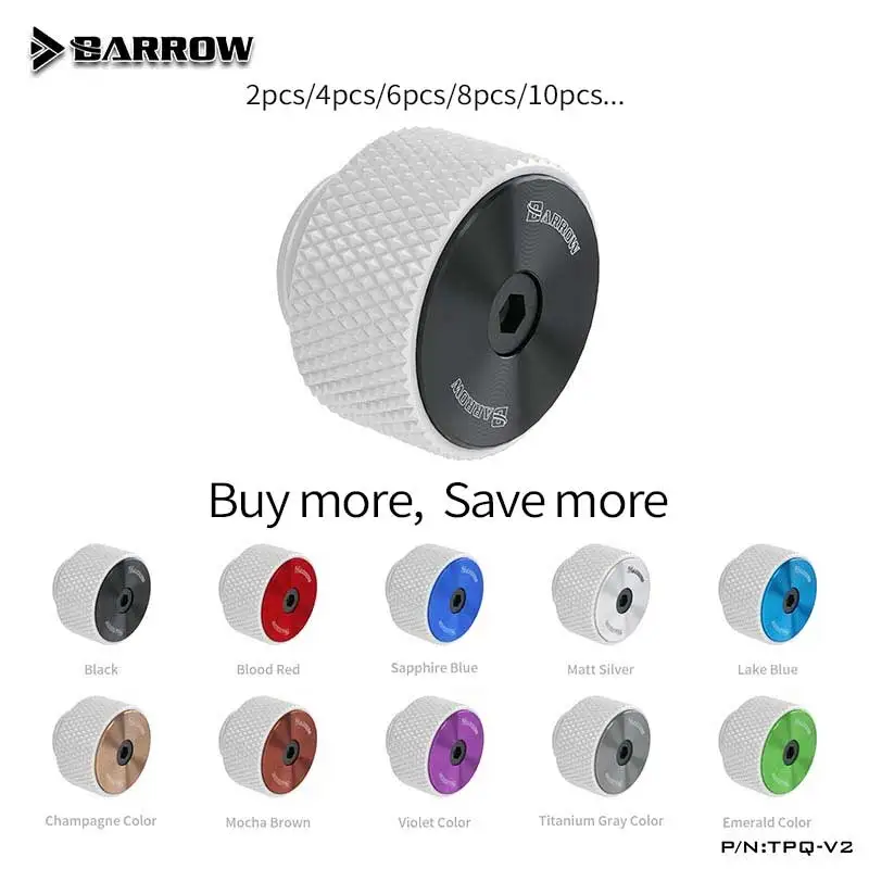 Barrow water cooler PC multiple color G1/4 brass manual exhaust valve air evacuation white body fittings TPQ-V2
Barrow water cooler PC multiple color G1/4 brass manual exhaust valve air evacuation white body fittings TPQ-V2