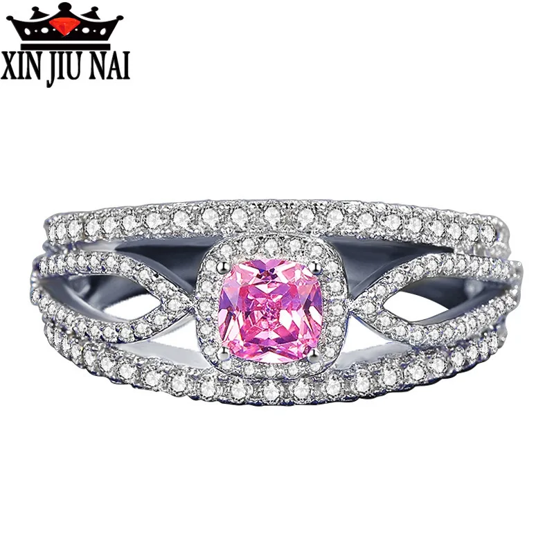 925 sterling silver Pink girl Square CZ Cubic Zirconia Pave Fashion Women Elegant Luxury Wedding
925 sterling silver Pink girl Square CZ Cubic Zirconia Pave Fashion Women Elegant Luxury Wedding
