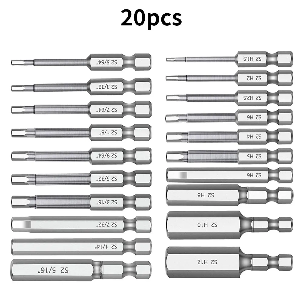 20PCS Hex Wrench Drill Bit Set SAE Metric 1/4inch Shank Screwdriver Bit Allen Key Fit For Electric Screwdriver Hand Screwdriver
20PCS Hex Wrench Drill Bit Set SAE Metric 1/4inch Shank Screwdriver Bit Allen Key Fit For Electric Screwdriver Hand Screwdriver