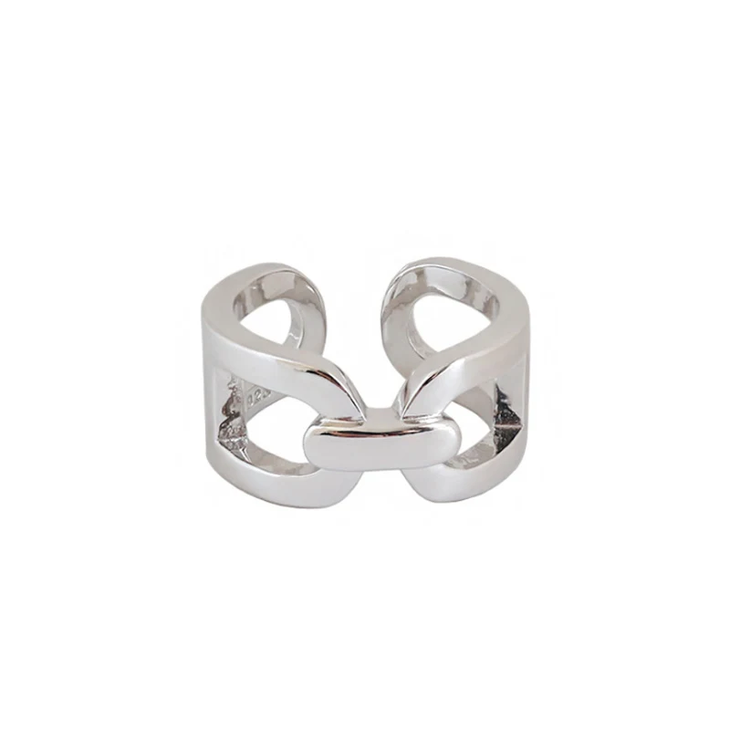 F.I.N.S Korean Style Woman S925 Sterling Silver Ring 2020 New INS Locked Chain Opening Wide Female Finger Rings for Women
F.I.N.S Korean Style Woman S925 Sterling Silver Ring 2020 New INS Locked Chain Opening Wide Female Finger Rings for Women