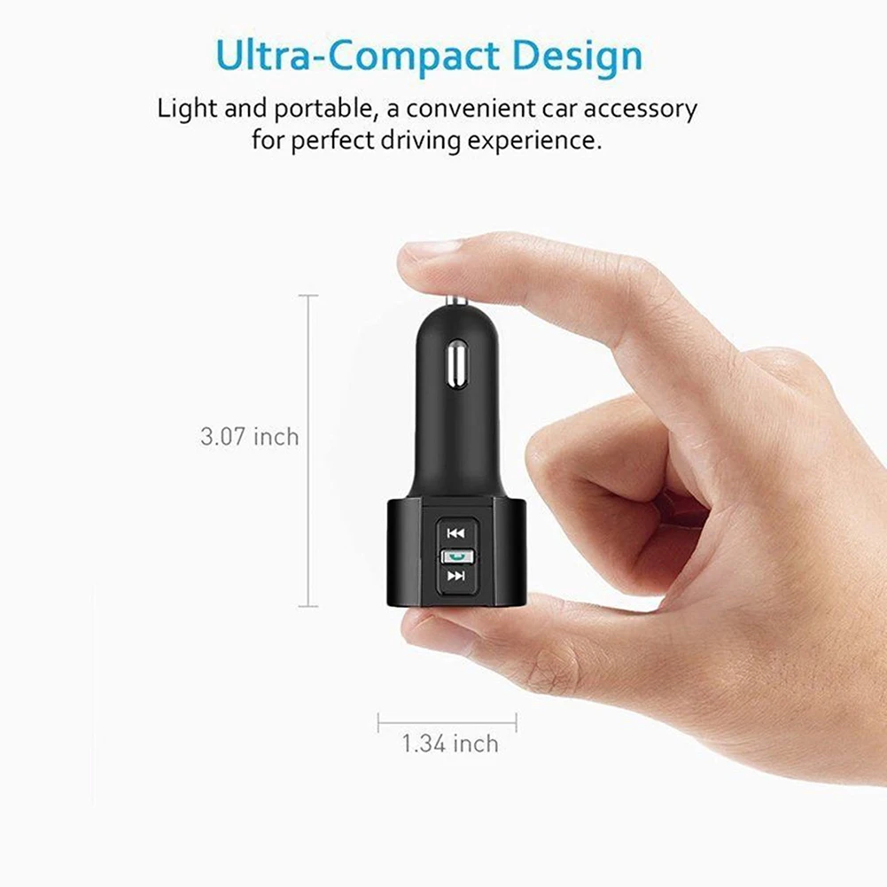 Car Bluetooth FM Transmitter MP3 Player Radio Adapter Kit Dual USB Charger Accesorios Para Auto Car FM Transmitter
Car Bluetooth FM Transmitter MP3 Player Radio Adapter Kit Dual USB Charger Accesorios Para Auto Car FM Transmitter