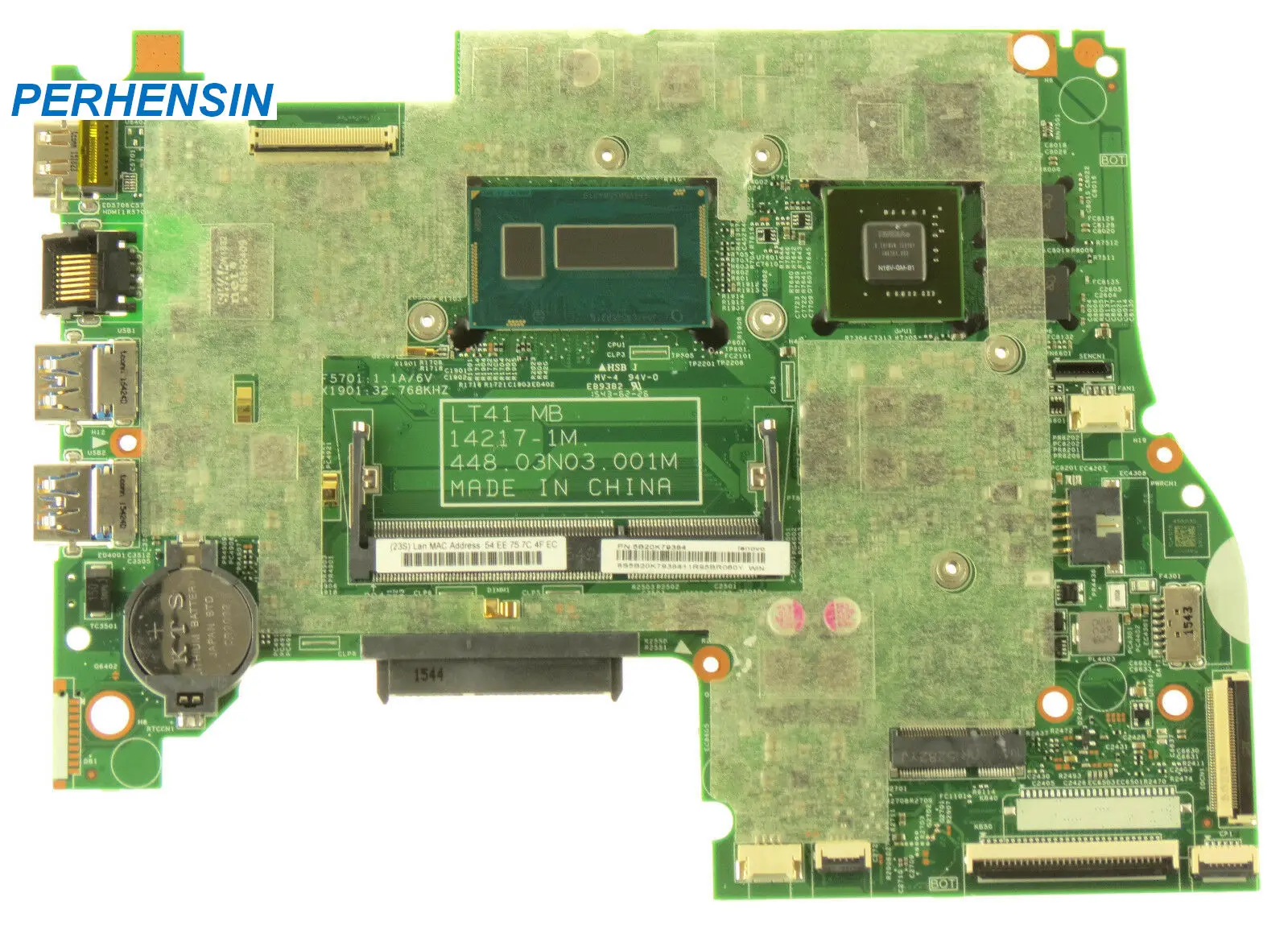 FOR Lenovo Yoga 500-15IHW 500-15IBD Flex 3-1570 Mainboard LT41 MB i3-5005U GF920M 2GB 5B20K79384
FOR Lenovo Yoga 500-15IHW 500-15IBD Flex 3-1570 Mainboard LT41 MB i3-5005U GF920M 2GB 5B20K79384