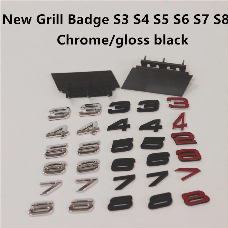 Hot Sale New Style Car Grill Badge Front Emblem Chrome Gloss Black Car Accessories For S3 S4 S5 S6 S7 S8
Hot Sale New Style Car Grill Badge Front Emblem Chrome Gloss Black Car Accessories For S3 S4 S5 S6 S7 S8