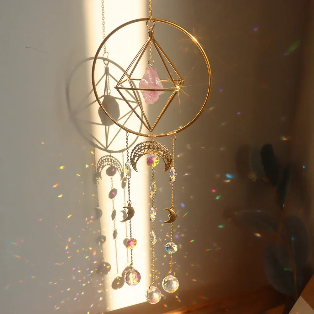 Crystal Light Catcher Prism Pendants for Home Car Hanging Ornaments Rainbow Maker Courtyard Garden Window Curtain Decoration 
Crystal Light Catcher Prism Pendants for Home Car Hanging Ornaments Rainbow Maker Courtyard Garden Window Curtain Decoration