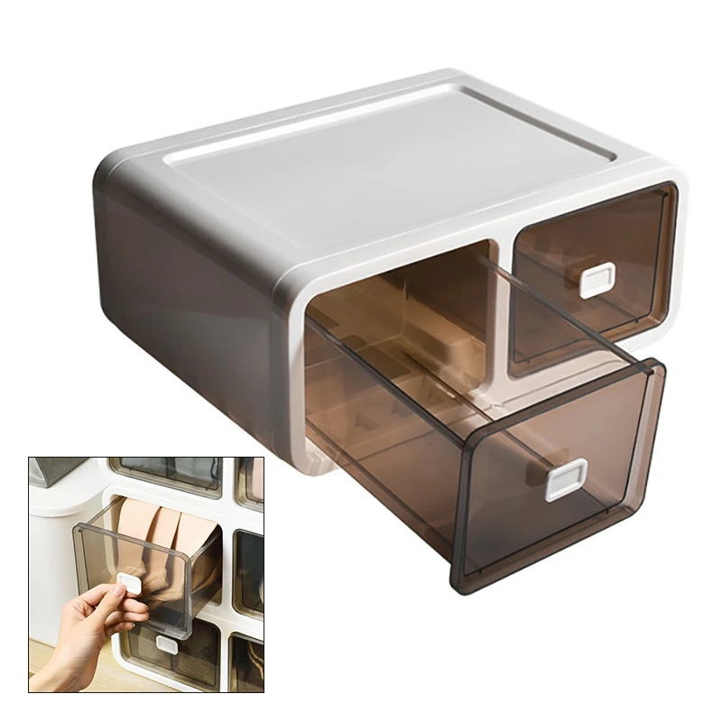 Divided Drawer Storage Box Underwear Socks Pantie Clear Drawer Wardrobe Finishing Dormitory Household Storage
Divided Drawer Storage Box Underwear Socks Pantie Clear Drawer Wardrobe Finishing Dormitory Household Storage