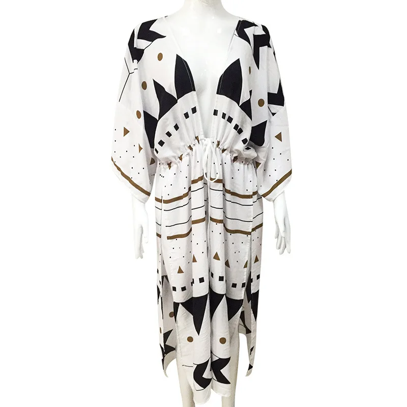 New Loose Sunscreen Outerwear Woman Seaside Vacation Beach Synthetic Cotton Cardigan Sexy Bikini Swimsuit Cover Up Long Skirt
New Loose Sunscreen Outerwear Woman Seaside Vacation Beach Synthetic Cotton Cardigan Sexy Bikini Swimsuit Cover Up Long Skirt