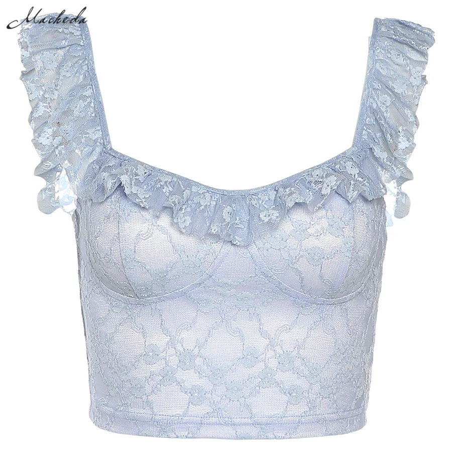 Summer Sexy Lace Up Slim Cropped Top Women Fashion Ruffle Solid Sleeveless Clothing Y2K Lady Casual Tank Top 2021 New
Summer Sexy Lace Up Slim Cropped Top Women Fashion Ruffle Solid Sleeveless Clothing Y2K Lady Casual Tank Top 2021 New