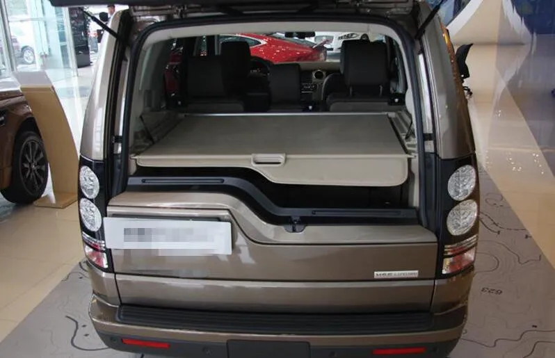 Car styling Aluminum+Canvas Rear Cargo Cover Trunk Shade Security For Land Rover LR4 Discovery 4 2010 2011 2012 2013 2014 2015 
Car styling Aluminum+Canvas Rear Cargo Cover Trunk Shade Security For Land Rover LR4 Discovery 4 2010 2011 2012 2013 2014 2015
