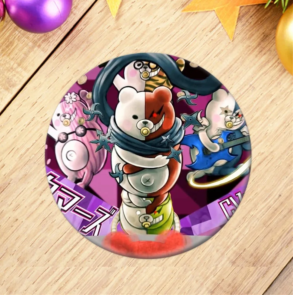 Игра Аниме Danganronpa: Trigger Happy Havoc значок для косплея мультяшная фигура металлический