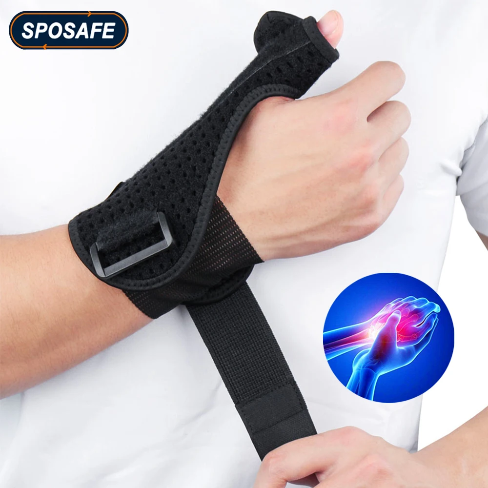 Adjustable Breathable Wrist Support Gloves Thumb Brace Protector with Steel Bar for Tenosynovitis Arthritis Hand Pain Relief
Adjustable Breathable Wrist Support Gloves Thumb Brace Protector with Steel Bar for Tenosynovitis Arthritis Hand Pain Relief