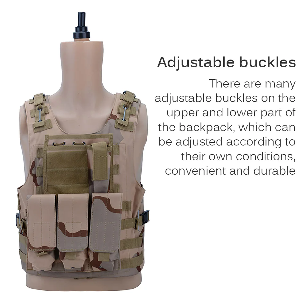 Adjustable Buckles Airsoft Vest Tactical Vest Plate Carrier Swat Fishing Hunting Vest Military Army Armor Police Vest New 2020
Adjustable Buckles Airsoft Vest Tactical Vest Plate Carrier Swat Fishing Hunting Vest Military Army Armor Police Vest New 2020