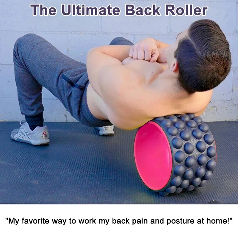 Myofascial Back Roller Release Trigger Point Yoga Wheel Foam Roller Treat Back Pain Deep Tissue Massage Exercise Gym Equipment
Myofascial Back Roller Release Trigger Point Yoga Wheel Foam Roller Treat Back Pain Deep Tissue Massage Exercise Gym Equipment