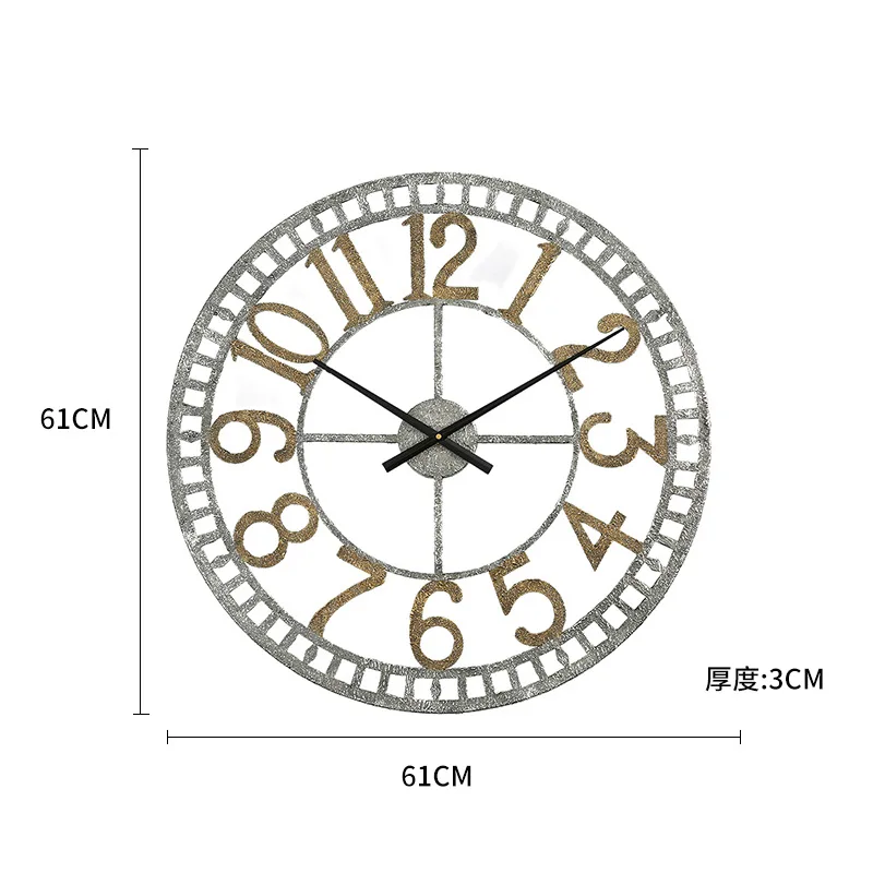 61cm Large Metal Wall Clocks Large Decorative for Living Room & Office Space Decor, 24 Inch Big Metal Clock Battery Operated 
61cm Large Metal Wall Clocks Large Decorative for Living Room & Office Space Decor, 24 Inch Big Metal Clock Battery Operated