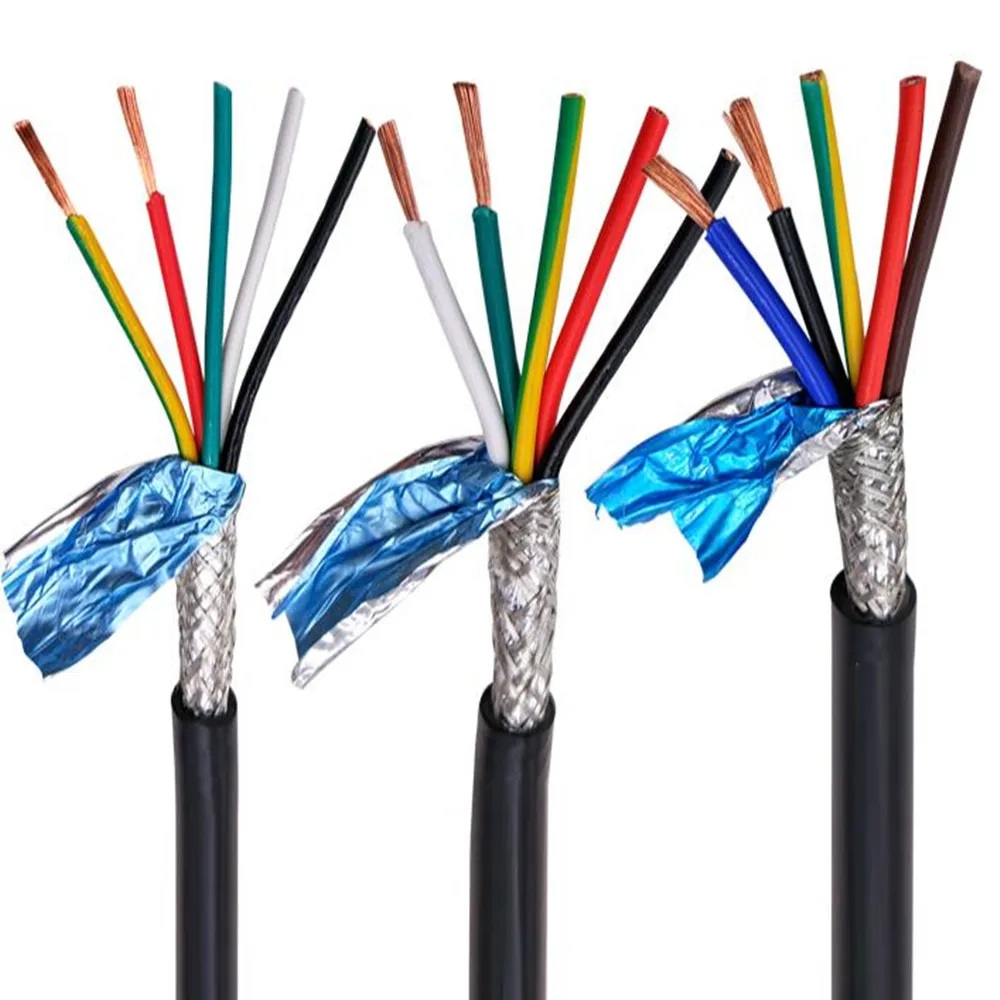 RVVP 10m shielded wire 2 3 4 5 6 7 8 10 12 14 16 20 24 core control signal line 22AWG0.3 0.5 0.75mm PVC cable
RVVP 10m shielded wire 2 3 4 5 6 7 8 10 12 14 16 20 24 core control signal line 22AWG0.3 0.5 0.75mm PVC cable