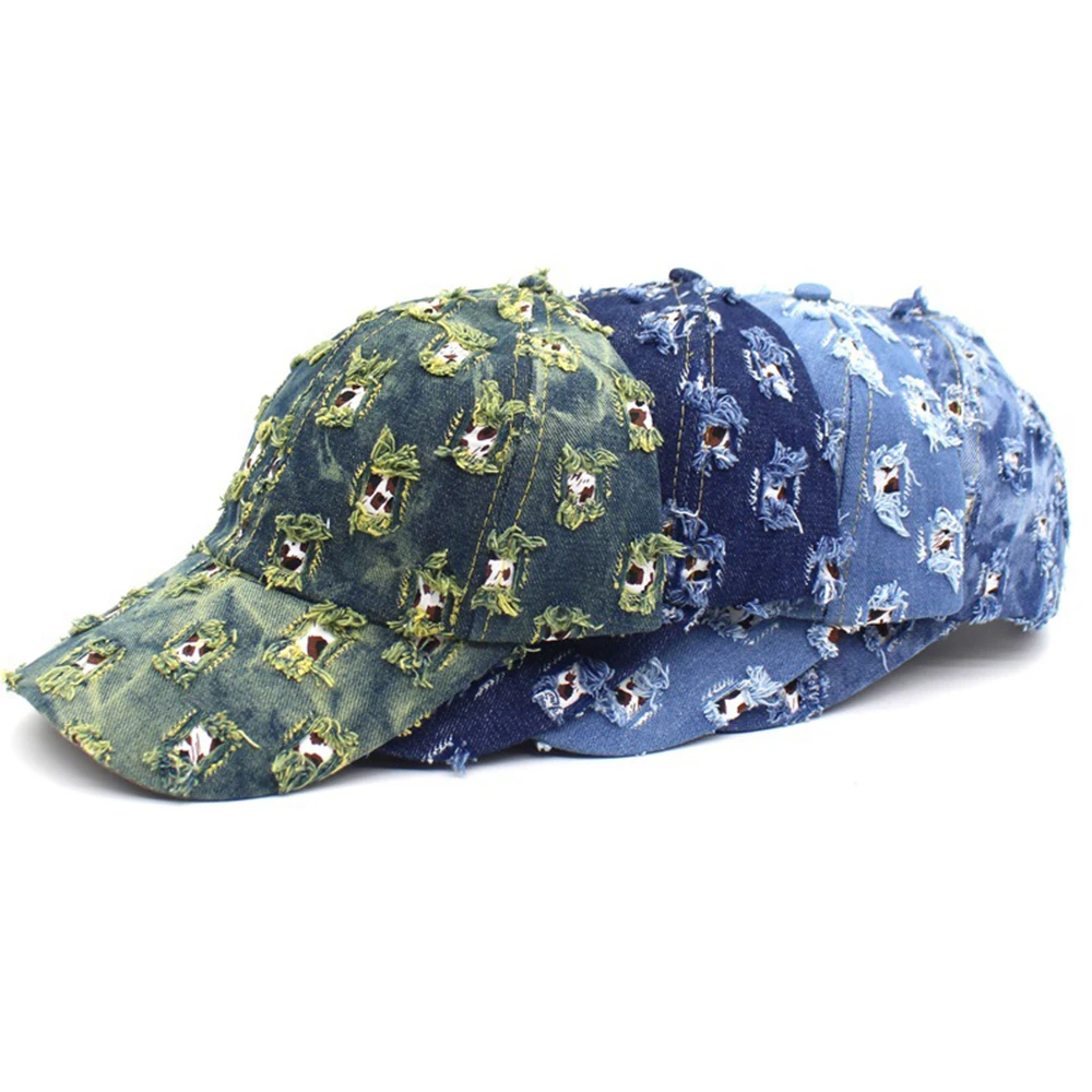 Fashion Streetwear Patch Hole Hip Hop Face Caps For Women Men Summer Sunscreen Baseball Cap Blue Cotton Outdoor Hat
Fashion Streetwear Patch Hole Hip Hop Face Caps For Women Men Summer Sunscreen Baseball Cap Blue Cotton Outdoor Hat